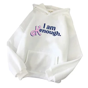 Men Letter Printing Hoodie I am Kenough