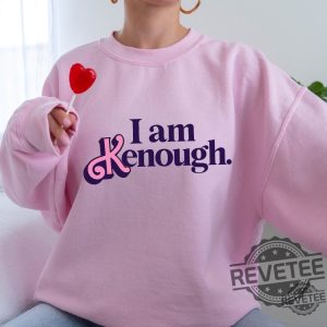 I Am Kenough' Sweat Shirt Pink Design